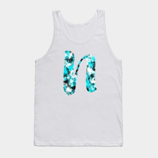 Paint Splash Letter N Tank Top